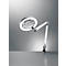 LED-loeplamp Waldmann MLD, 3,5 dioptrie-objectief, traploos dimbaar, 12 W, 792 lm, 5000 K, aluminium profiel