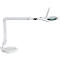 LED Lupenleuchte MAULmakro, 3-Dioptrien-Linse, 8 W, 580 lm, 6500 K, Arm um 360° dreh-& neigbar, höhenverstellbar, Standfuß, weiß