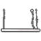 Hanging lamp with delicate suspensions and plug.