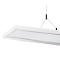 LED-Pendelleuchte SLV Worklight, 57 W, 200-240 V, Deckenmontage, DALI-Steuerung, fest eingebaute LED-Lampe, L 1200 x B 260 x H 2500 mm, weiß