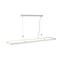 LED-Pendelleuchte SLV Worklight, 57 W, 200-240 V, Deckenmontage, DALI-Steuerung, fest eingebaute LED-Lampe, L 1200 x B 260 x H 2500 mm, weiß