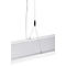 LED-Pendelleuchte SLV Worklight, 57 W, 200-240 V, Deckenmontage, DALI-Steuerung, fest eingebaute LED-Lampe, L 1200 x B 260 x H 2500 mm, weiß