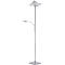 LED-Stehleuchte RUBEN, Stahl, Lichtfarbe Warmweiß, 11+4W, Fluterkopf dimmbar, Lesearm verstellbar