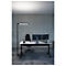 LED-Stehleuchte SLV Worklight, Touch-Dimmer, 7600 Lumen, 79 W, 200-240 V, PIR-Sensor, festverbaute LEDs, L 692 x B 310 x H 1950 mm, schwarz