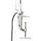 LED-tafellamp MAULoffice, draai- &amp; kantelbare kop/arm, 950 lumen, voetkeuze, hoogte 540 mm, aluminium &amp; metaal, zilver-antraciet