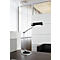 LED-tafellamp MAULoffice, draai- &amp; kantelbare kop/arm, 950 lumen, voetkeuze, hoogte 540 mm, aluminium &amp; metaal, zilver-antraciet