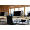 LED-tafellamp Waldmann Lucio, 3,5 W, 300 lm, 4000 K, dimbaar, draaibaar &amp; kantelbaar, USB, aluminium/staal/kunststof, titaniumgrijs