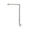 LED-Tischleuchte SLV Worklight, Touch-Dimmer, 7600 Lumen, 79 W, 200-240 V, PIR-Sensor, festverbaute LEDs, L 692 x B 310 x H 1200 mm, silber