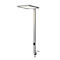 LED-Tischleuchte SLV Worklight, Touch-Dimmer, 7600 Lumen, 79 W, 200-240 V, PIR-Sensor, festverbaute LEDs, L 692 x B 310 x H 1200 mm, silber
