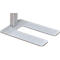 LED-vloerlamp NUBO plus, dimbaar, voor beeldschermwerkplek, directe/indirecte verlichting, 4000 K, zilver