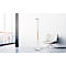 LED vloerlamp UNILUX PRYSKA, vermogen 40 W, 4000 lm, 3000 K, 3 lichtsterktes, dimbaar, Ø 340 x H 1800 mm, staal &amp; FSC®-gecertificeerd hout, wit-beuk