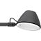LED-werklamp LUCIO, 4000 K, draaibaar, kantelbaar en in hoogte verstelbaar, 4 W, umbra grijs RAL 7022