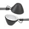 LED-werklamp LUCIO, 4000 K, draaibaar, kantelbaar en in hoogte verstelbaar, 4 W, umbra grijs RAL 7022