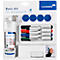 Whiteboard basic kit: cleaner, magnets, markers and sponge.