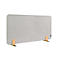 Legamaster Akustik-Tischtrennwand Elements, PET-Kern, Stoffoberfläche pinnbar, inkl. 2 Fußhalterungen, B 1200 x H 600 x T 21 mm, quiet grey