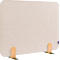 Legamaster Akustik-Tischtrennwand Elements, PET-Kern, Stoffoberfläche pinnbar, inkl. 2 Fußhalterungen, B 800 x H 600 x T 21 mm, soft beige