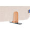 Legamaster Akustik-Tischtrennwand Elements, PET-Kern, Stoffoberfläche pinnbar, inkl. 2 Fußhalterungen, B 800 x H 600 x T 21 mm, soft beige