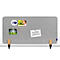 Legamaster Akustik-Tischtrennwand Elements, PET-Kern, Stoffoberfläche pinnbar, inkl. 2 Tischklemmen, B 1200 x H 600 x T 21 mm, quiet grey