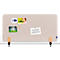 Legamaster Akustik-Tischtrennwand Elements, PET-Kern, Stoffoberfläche pinnbar, inkl. 2 Tischklemmen, B 1200 x H 600 x T 21 mm, soft beige