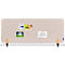 Legamaster Akustik-Tischtrennwand Elements, PET-Kern, Stoffoberfläche pinnbar, inkl. 2 Tischklemmen, B 1600 x H 600 x T 21 mm, soft beige