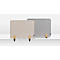 Legamaster Akustik-Tischtrennwand Elements, PET-Kern, Stoffoberfläche pinnbar, inkl. 2 Tischklemmen, B 800 x H 600 x T 21 mm, soft beige