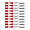 Legamaster Boardmarker TZ1 - voor flipover en whiteboard - rood - 10 stuks