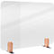 Legamaster cloison de bureau transparente Elements, verre acrylique, y compris 2 supports de pied, L 800 x H 600 x P 5 mm