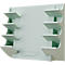 Legamaster markerhouder, voor glasborden, voor 4 markers, neodymium magneet, saliegroen