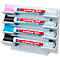 Legamaster markerhouder, voor glasborden, voor 4 markers, neodymium magneet, warm grijs