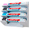 Legamaster markerhouder, voor glasborden, voor 4 markers, neodymium magneet, warm grijs