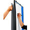 Legamaster PREMIUM multiboard mobile XL, tableau d'affichage et tableau blanc, avec roulettes, L 1200 x H 1500 mm, bleu, y compris crochets pour papier à cliquer