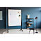 Legamaster PREMIUM multiboard mobile XL, tableau d'affichage et tableau blanc, avec roulettes, L 1200 x H 1500 mm, bleu, y compris crochets pour papier à cliquer