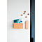 Legamaster PREMIUM multiboard mobile XL, tableau d'affichage et tableau blanc, avec roulettes, L 1200 x H 1500 mm, gris, crochets pour papier à cliquer inclus