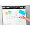 Legamaster Sketch Easy flipover, magnetisch bord, in hoogte verstelbaar, statiefvoet, incl. plateau, B 680 x H 1050 mm, zwart en wit