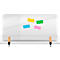 Legamaster transparant Elements tafelscherm, acrylglas, incl. 2 tafelklemmen, B 1200 x H 600 x D 5 mm
