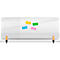 Legamaster transparant Elements tafelscherm, acrylglas, incl. 2 tafelklemmen, B 1600 x H 600 x D 5 mm