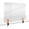 Legamaster transparant Elements tafelscherm, acrylglas, incl. 2 tafelklemmen, B 800 x H 600 x D 5 mm