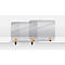 Legamaster transparente Tischtrennwand Elements, Acrylglas, inkl. 2 Fußhalterungen, B 800 x H 600 x T 5 mm