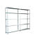 Legborden zonder grendels, H 2000 x B 2400 x D 350 mm, wit