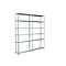 Legborden zonder grendels, H 2300 x B 2000 x D 350 mm, wit