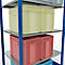Legbordstelling MULTIplus150 - 5 legborden - L 2000 x B 800 x H 2000 mm - draagvermogen 150 kg - gentiaanblauw RAL 5010