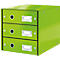 LEITZ® 3 Schubladen Click + Store, hoch, grün