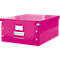 LEITZ® Ablage- und Transportbox Serie Click + Store, groß, für DIN A3, pink