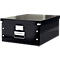 LEITZ® Ablage- und Transportbox Serie Click + Store, groß, für DIN A3, schwarz