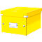 LEITZ® Ablage- und Transportbox Serie Click + Store, klein, für DIN A5, gelb