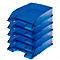 LEITZ® Ablagekorb Standard 5226, Kunststoff, 5 Stück, transparent blau