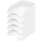 LEITZ® Ablagekorb Standard 5227, Kunststoff, 5 Stück, weiss