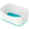 Leitz Ablageschale MyBox, DIN A5, aus Kunststoff, für Utensilien, weiß/eisblau