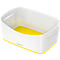 Leitz Ablageschale MyBox, DIN A5, aus Kunststoff, für Utensilien, weiß/gelb