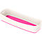 Leitz Ablageschale MyBox, lange Version, B 307 x H 55 x T 105 mm, f. Utensilien, weiss/pink